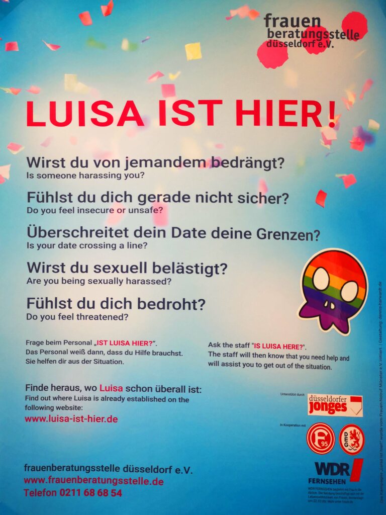 Luisa ist hier! Sicherheitsmaßnahme